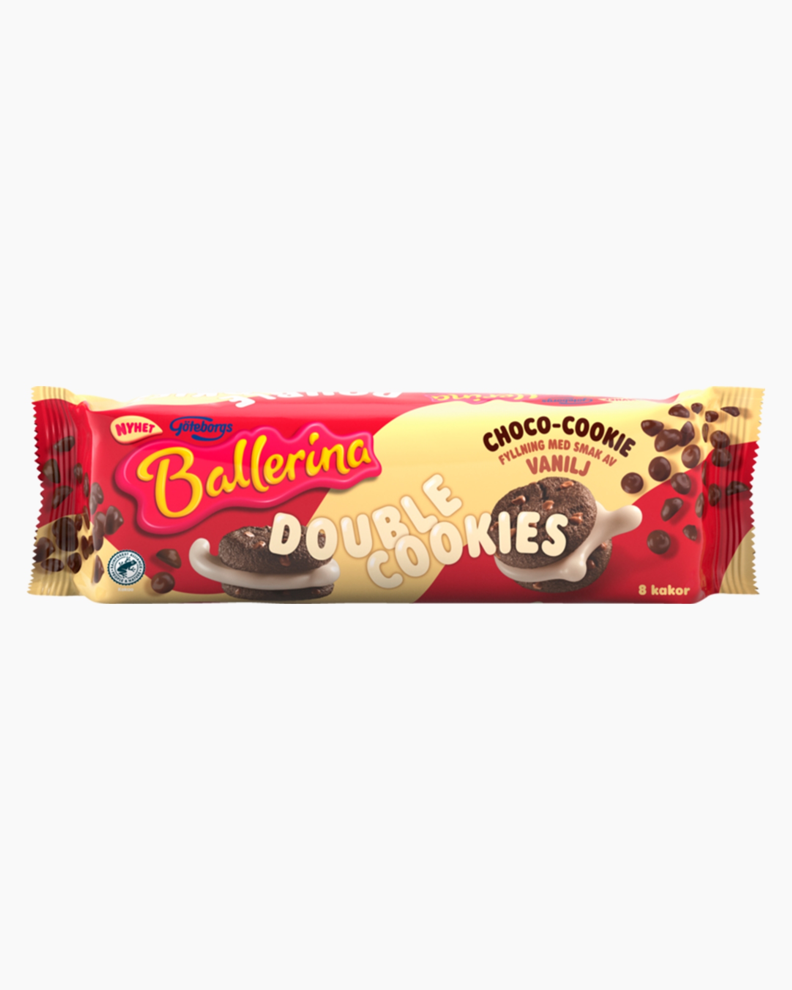 Göteborgs Kex - Ballerina Double Cookies Vanilla 168g