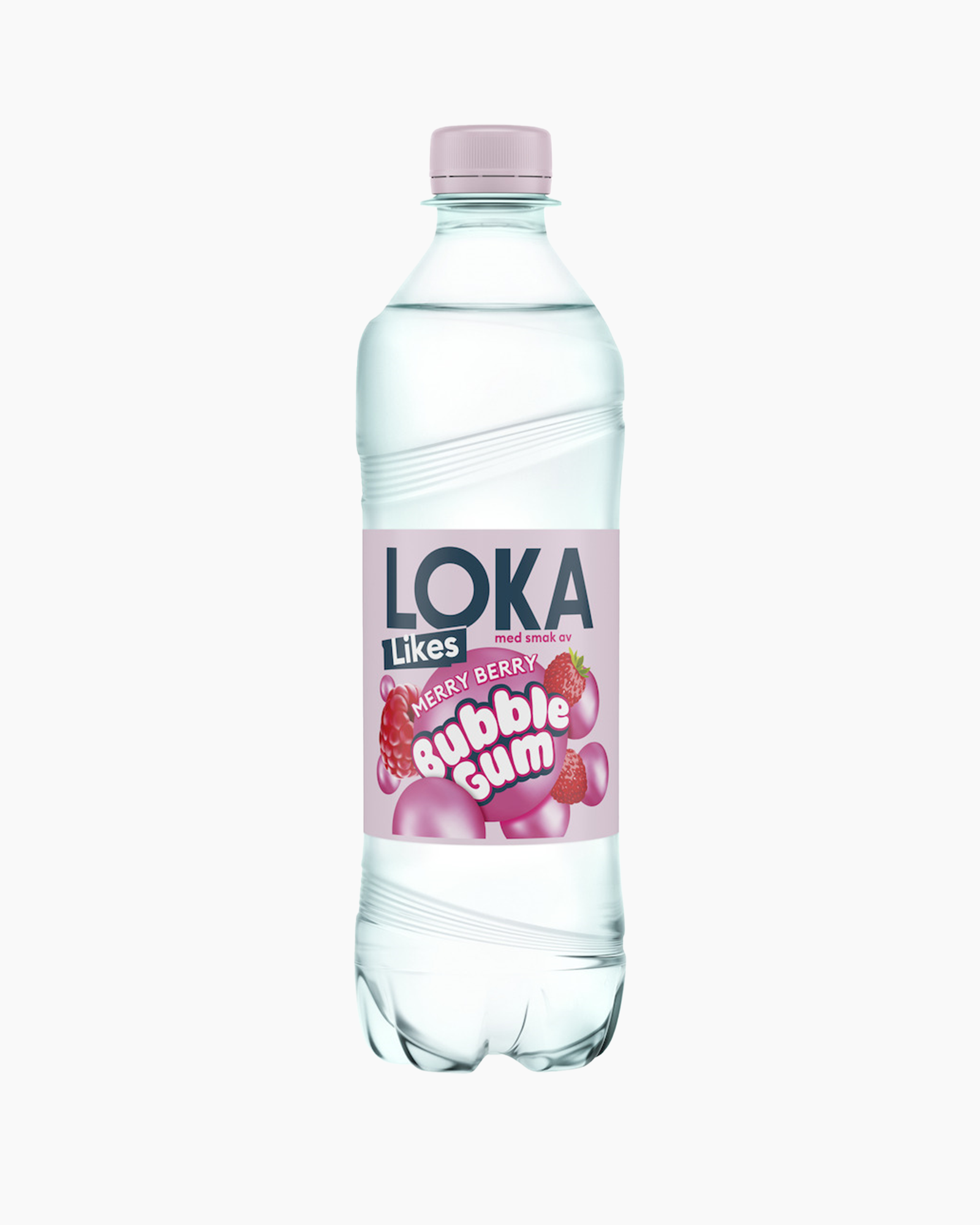 Loka Likes - Merry Berry Bubble Gum, Carbonated Mineral Water 50cl