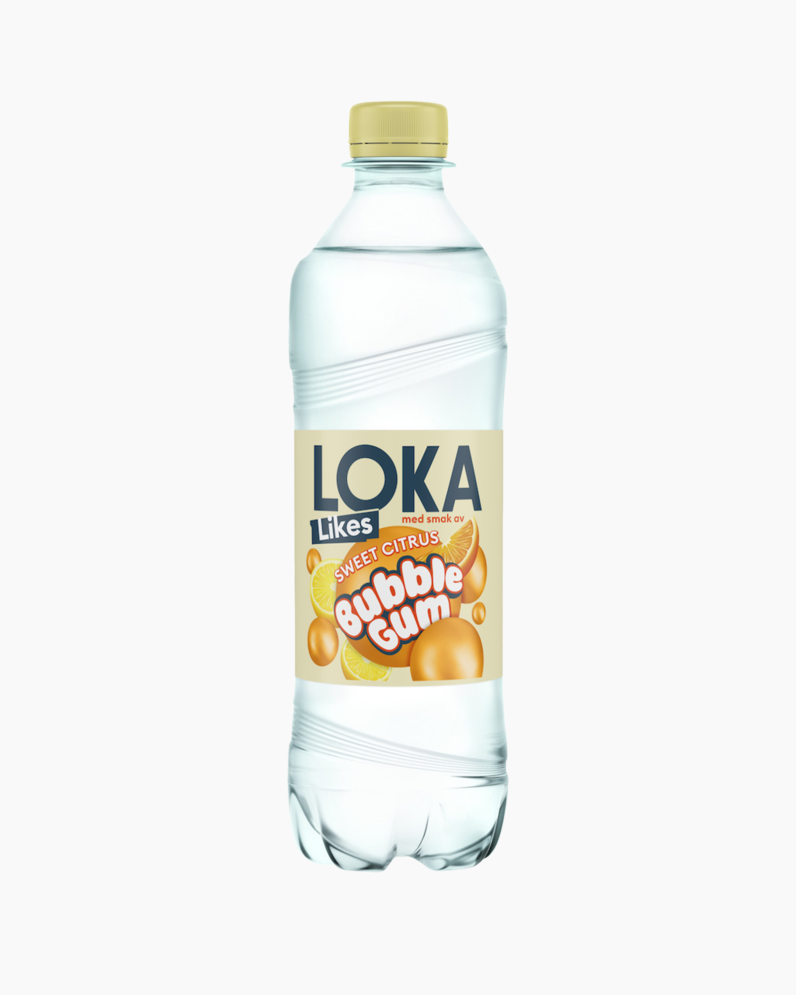 Loka Likes - Sweet Citrus Bubble Gum, Carbonated Mineral Water 50cl