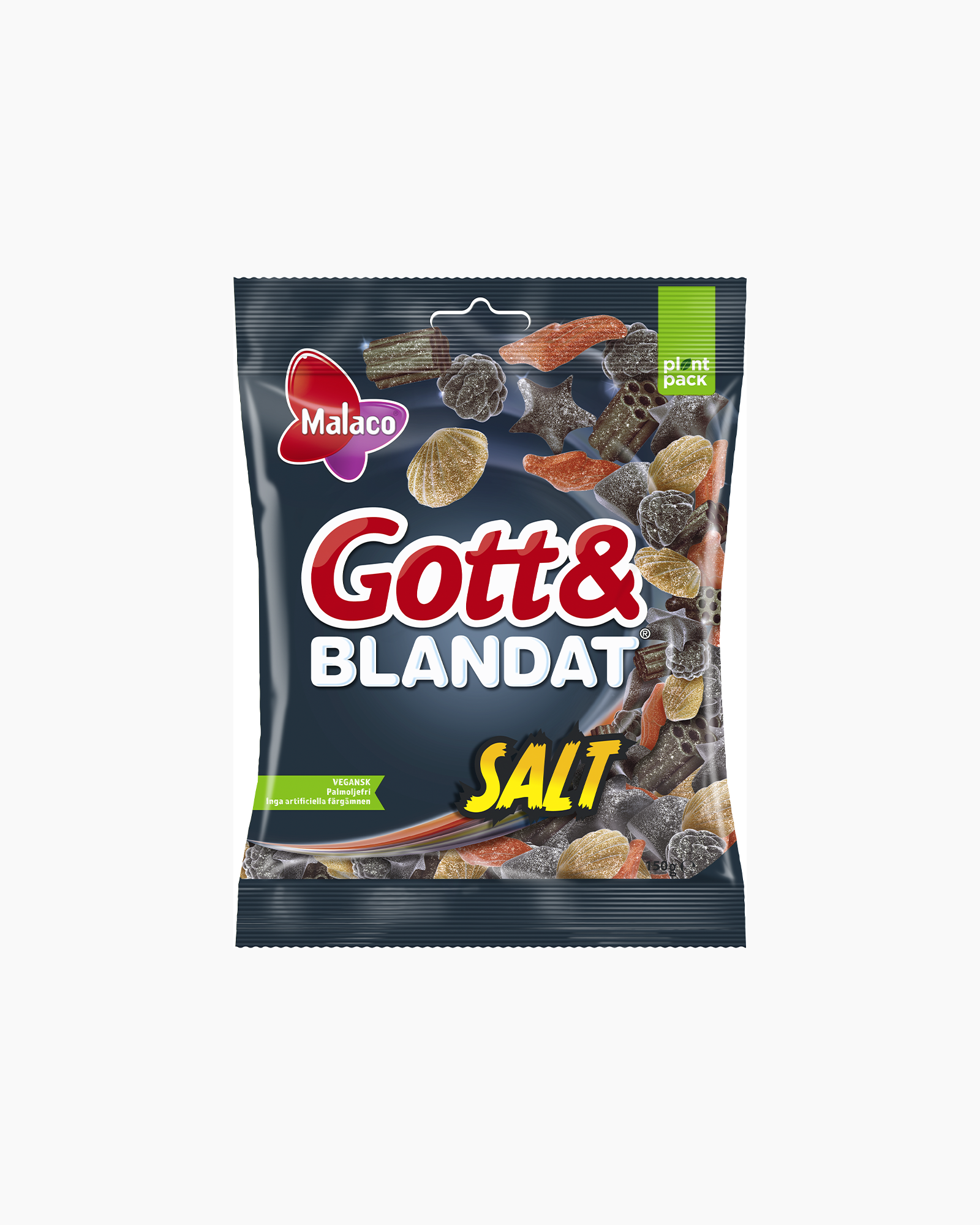 Malaco - Gott & Blandat Salt Licorice 150g