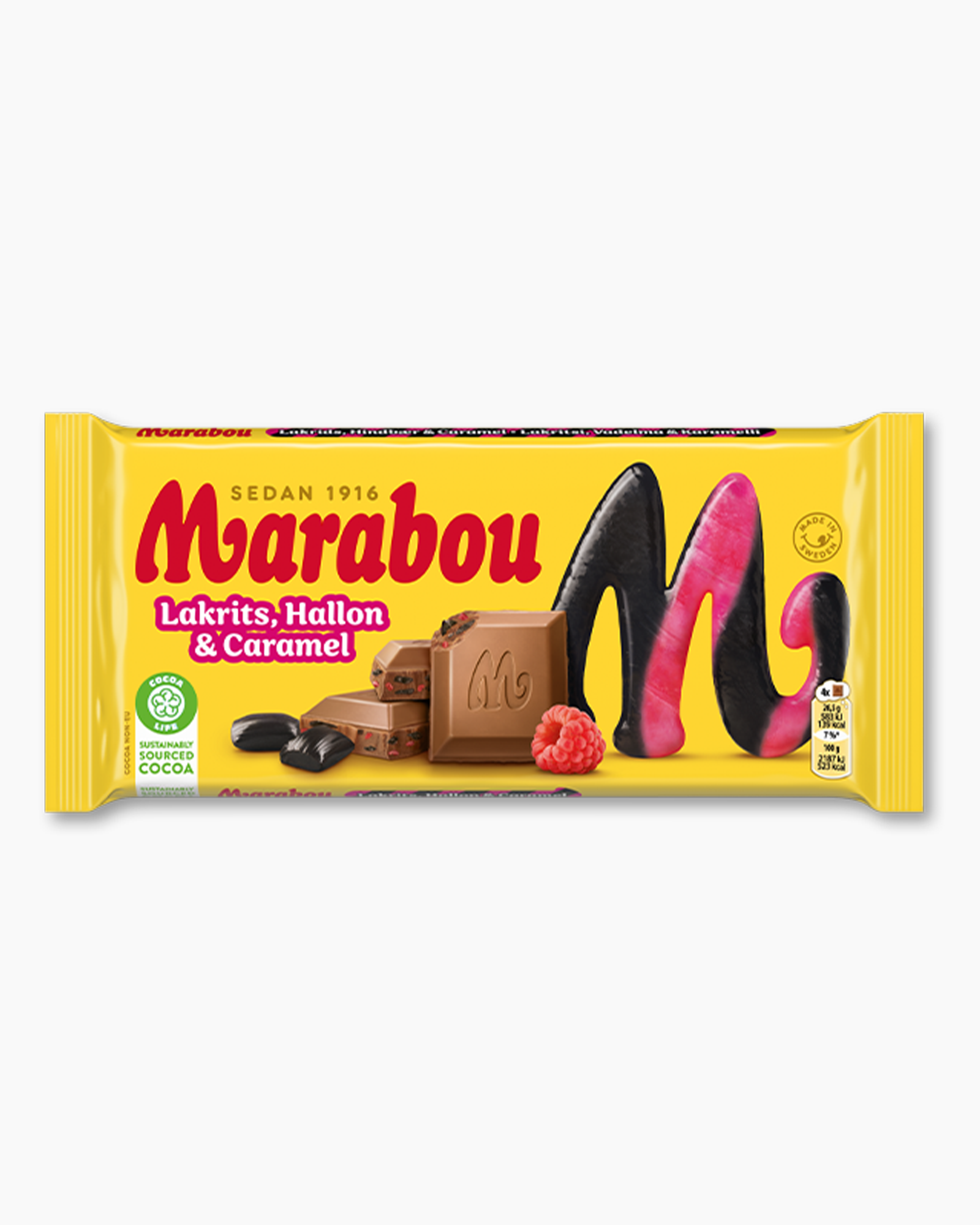 Marabou - Licorice, Raspberry & Caramel 185g