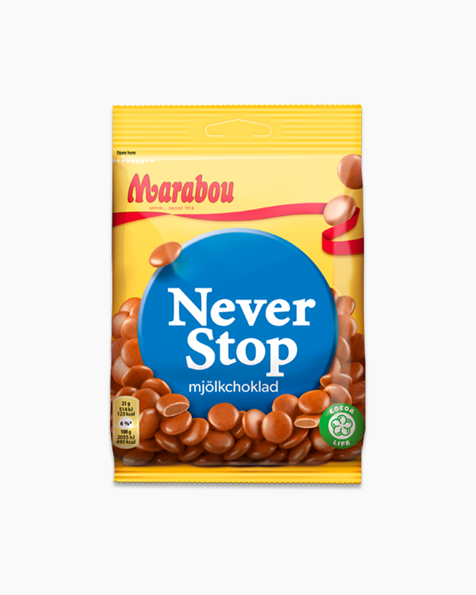 Marabou - Never Stop Bag 225g