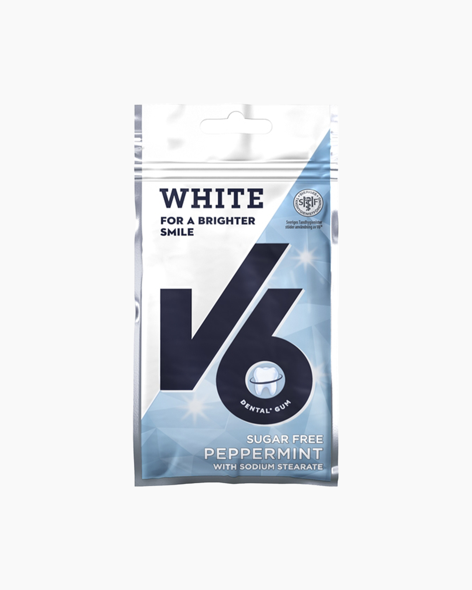 V6 - White Peppermint Chewing Gum 30g