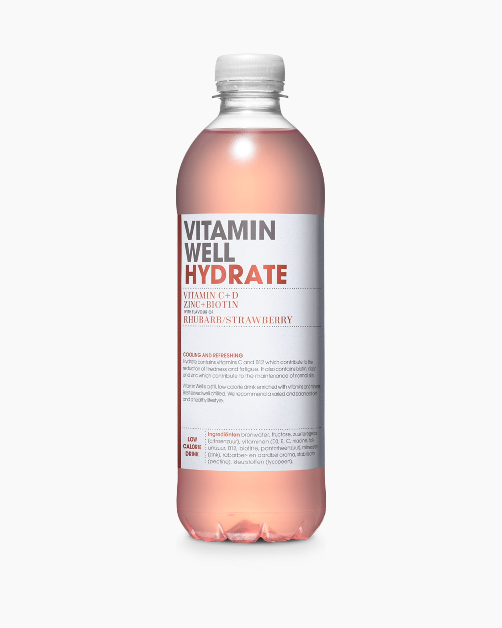 Vitamin Well Hydrate - Rhubarb/Strawberry 50cl