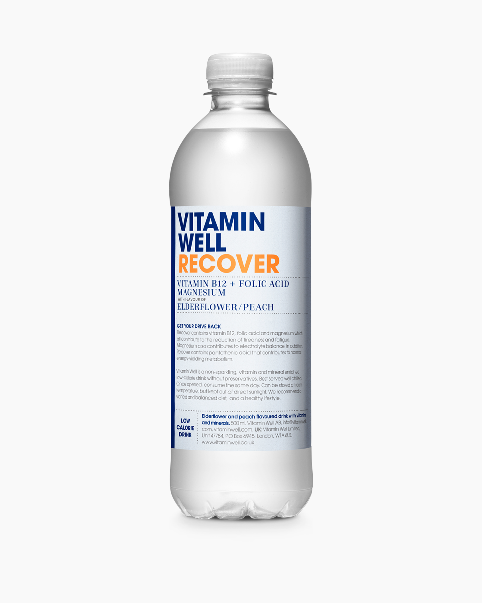 Vitamin Well Recover - Elderflower/Peach 50cl