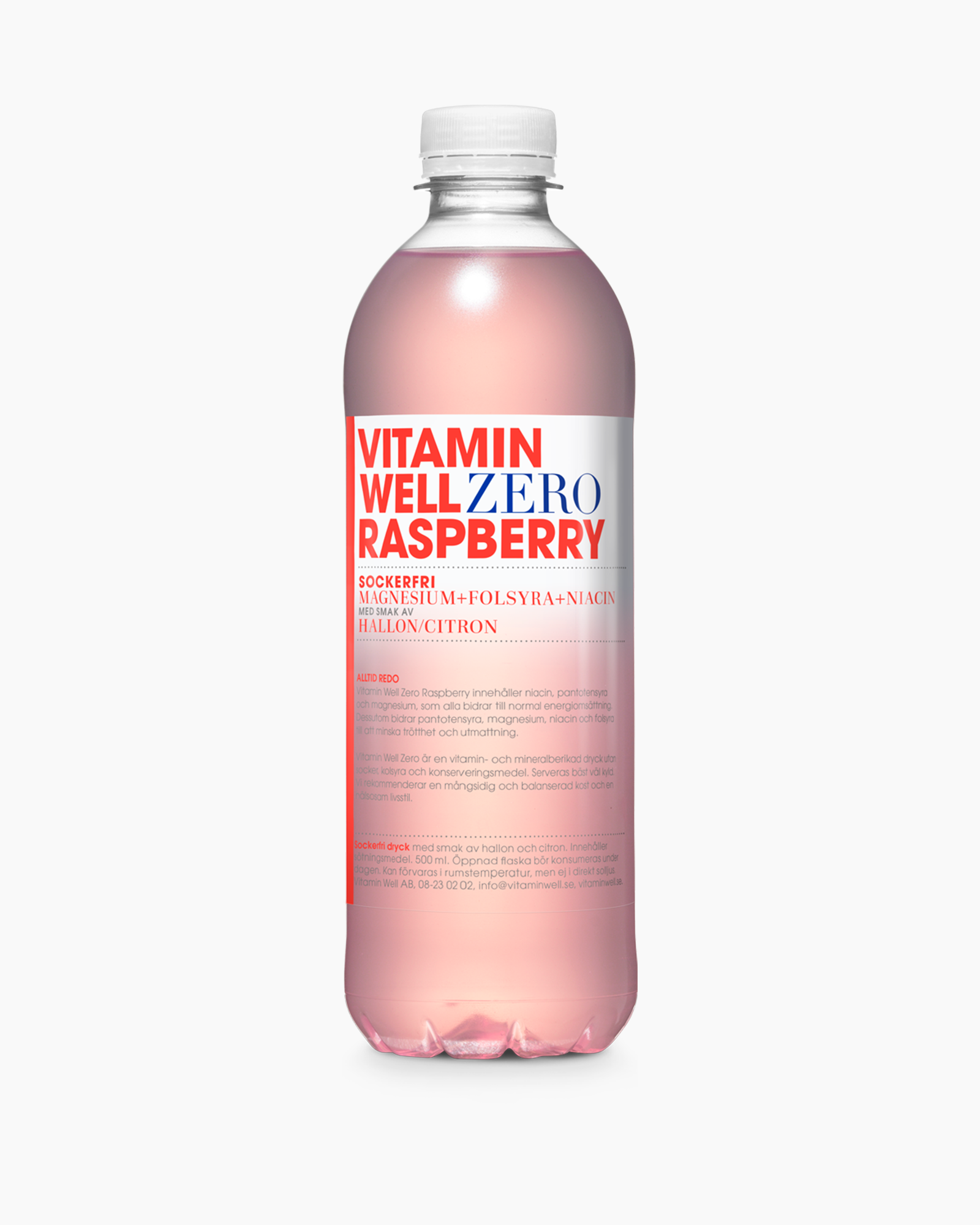 Vitamin Well Zero - Raspberry/Lemon 50cl